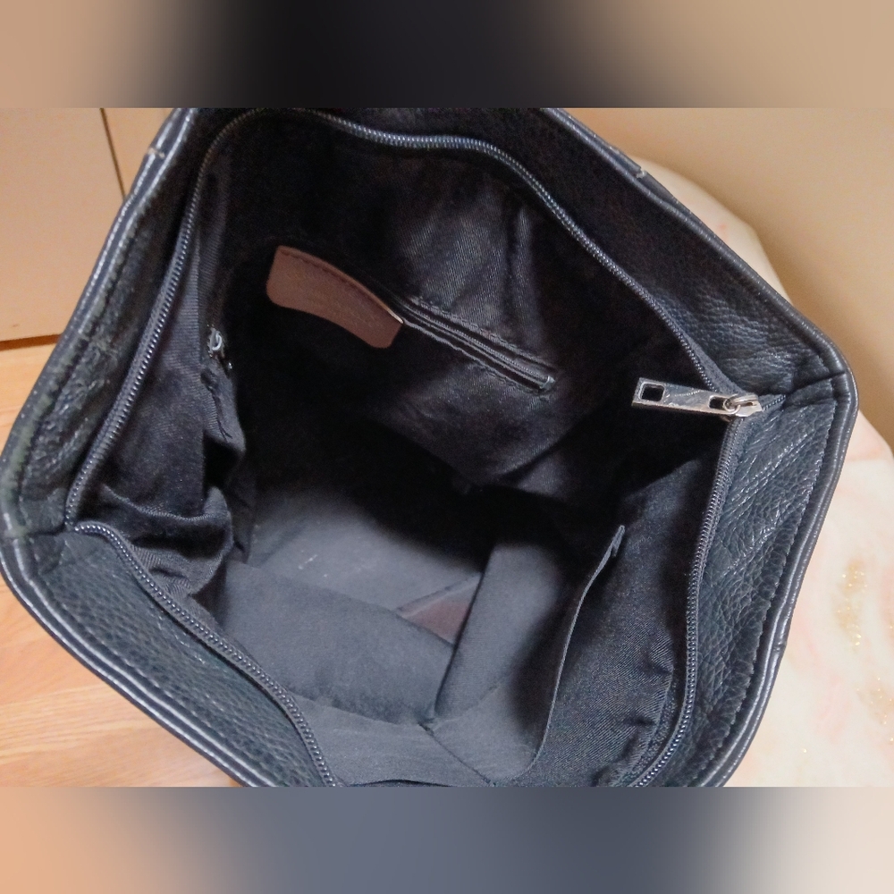 Borse In Pelle Backpack Made In Italy - Picture 7 of 8